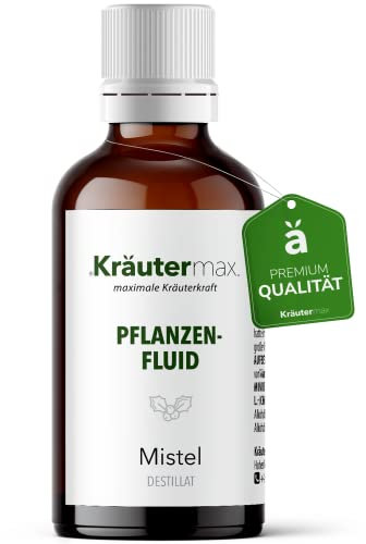 NEU! Kräutermax Mistel Kraut Tropfen | Mistel Pflanzenfluid als perfekte Ergänzung zu Mistel Tee oder Mistel Kapseln | Mistel Tropfen Vegan und Rein nach Kräutermax Manier | Viscum Tropfen 1 x 50ml