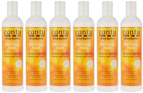 Cantu Natural Hair Condition Creamy Hair Lotion 12oz (6 Pack)