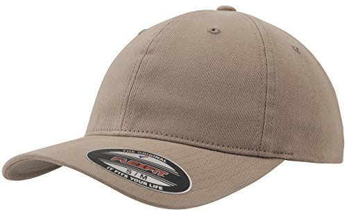 Flexfit Garment Washed Cotton Dad Hat Kappen, Khaki, S/M