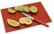 Harbour Housewares Glass Chopping Board - 30x20cm - Red - Small Dining Place Mats Cutting Mat Worktop Saver for Kitchen Cooking, Baking, Vegetable Preparation