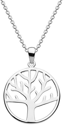 Dew Sterling Silver Tree of Life Necklace of Length 45.7cm 98018HP