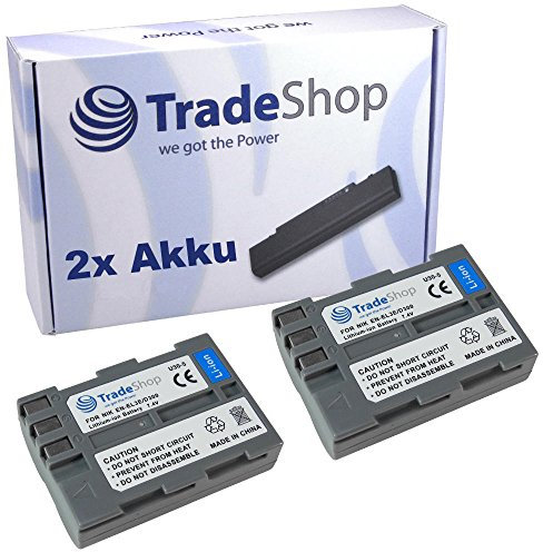 2 X Fotocamera ad alte prestazioni LiIon batteria per nikon d80 d80s D90 D200 d200s D300 D700 D900 D80S D 80 D 90 D200S D 200 D 300 D 700 D 900 sostituisce Nikon ENEL3 ENEL3E di 3E en el 3 en el