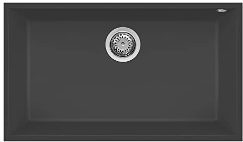 Elleci Quadra 130 Sottotop Lavello, Antracite 59, 76x44x21 cm
