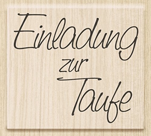 Knorr Prandell 211800200 Knorr prandell 211800200 Stempel aus Holz (Geburt) Motivgröße 5,3 x 4,7 cm, Motiv: Einladung zur Taufe
