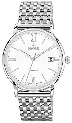 Dugena Herren-Armbanduhr Festa Roma Automatik Analog Edelstahl 7090194