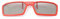Ultra 1 Pair of Red 3D Clip On Glasses Passive 3D Glasses Men Women Compatible with RealD Cinemas 3D Glasses for TV Movie Glasses For Prescription Glass Wearers Circular Polorised Cinema Glasses