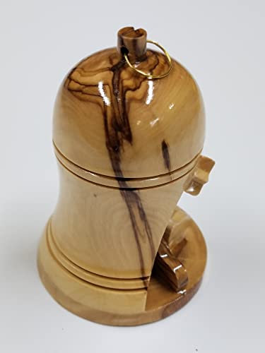 zytoon Bethlehem Bell Olive Wood Christmas Tree Ornament From The Holy Land