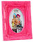 trendfinding Foto Bild Ornament Rahmen Design Stand Bilderrahmen Ornamente rechteckig oval Hochformat und Querformat mit Aufsteller 10 x 15 pink