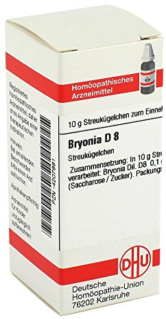 DHU Bryonia D8 Streukügelchen, 10 g Globuli