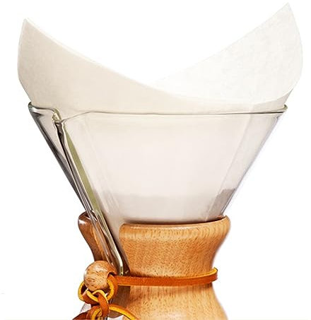 Chemex Filtro Adherido - Cuadrado - 100 CT - Paquete De 2 - Embalaje Exclusivo