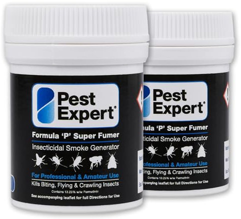 Pest Expert Cluster Fly Killer Super Fumer Fly Killer Smoke Bomb - Max Strength, Fast Acting (2 x 11g)