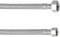 Cornat T317327270 Flexibler Verbindungsschlauch, Hochwertige Edelstahl Umflechtung, Anschlussschlauch für Wasserhahn, Armaturenschlauch Flexschlauch, 300 mm, 1/2 Zoll und 3/8 Zoll IG,Silber