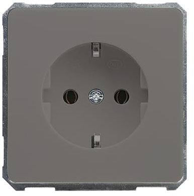 Elso 2050011 Steckdoseneinsatz 16A edelstahleffekt Steckd.Eins.STK. F/S est