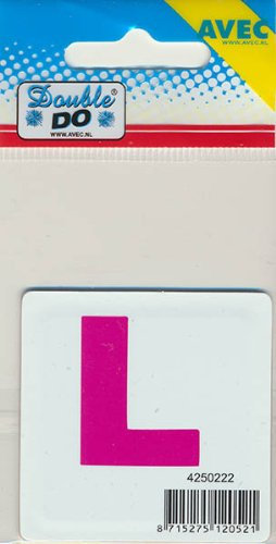 Avec Double DO® Stanzschablone, Alphabet groß L, Schablonengröße 5 cm x 5 cm