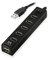 HUB EWENT USB 2.0 7 PTOS INTERRUPTOR NEGRO EW1130