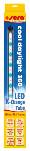 sera led cool daylight 360 | luce diurna a led per acquari d'acqua dolce e acqua salata (10.000 | 12.000 kelvin) intensità della luminosità con dimmer regolabile | lampada LED per acquari