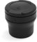 sourcing map 70mm X 75mm Cubo Cilíndrico de Plástico Negro Cenicero para Coche