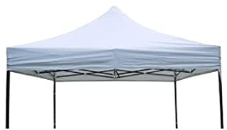 Tetto/Copertura superiore impermeabile per Gazebo 3x3m Bianco (ATTENZIONE !!!!!!!!!! La misura esatta della Copertura superiore impermeabile per Gazebo è 2,90x2,90m)