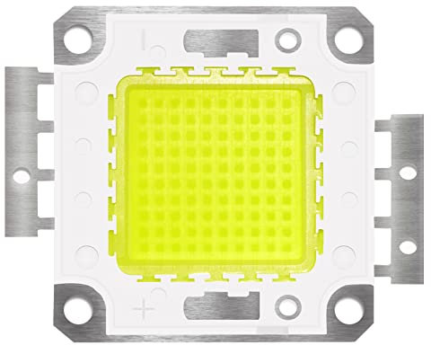 Tesfish 100W LED Chip LED Leuchtperlen Weiß 6000K Glühbirne Hohe Leistung Energieeinsparung Lampe Chip