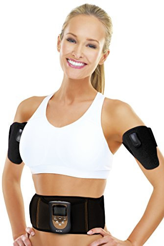 Bodi Tek Abs Abdominal and Arms EMS Muscle Toner Gürtel, Schwarz, Einheitsgröße