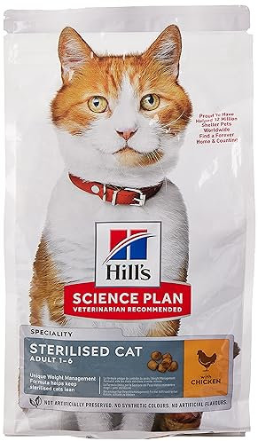 Hills Feline Sterilised Cat Young Chicken 1,5kg, 1er Pack (1 x 1.5 kg Packung)