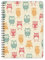 etmamu 438 Notizblock Eulen Muster A5, 60 Blatt blanko