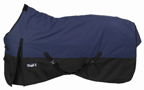 Tough 1 Reiter Water Resistant Horse Sheet Pferdedecke, 600 Denier, wasserabweisend, Marineblau, 190 cm, 75-Inch