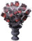 W WIDMANN MILANO Party Fashion 7868R - Rosenstrauß Rot mit Spinnennetz, 15 Stück, Dekoration, Halloween, Mottoparty