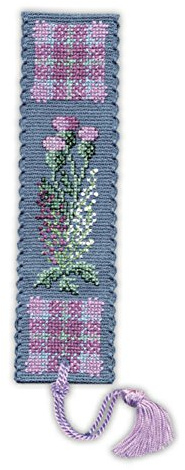 Textile Heritage Collection Cross Stitch Bookmark Kit - Flowers of Scotland