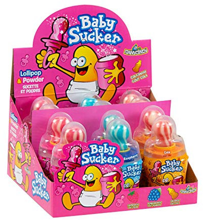 Baby Sucker, Brausepulver und Lutscher zum Dippen, 12 Stück