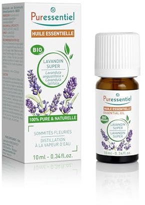 Puressentiel - Huile Essentielle Lavandin Super - Bio - 100 pourcent pure et naturelle - HEBBD - 10 ml