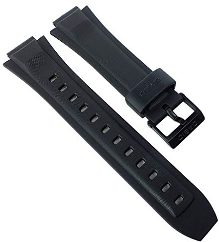 Casio 10163776 Armband aus Kunstharz, Schwarz
