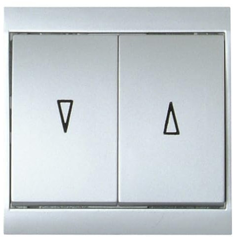 Kopp 621520088 Malta Jalousieschalter, Silber