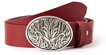 MGM Damen Legno, 100164 Gürtel, Rot (rot 950-3), 75 cm (Herstellergröße: 75)