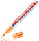 Permanentmarker Edding 3000- hell-orange - 1 Stift - Rund-Spitze 1,5-3 mm - schnell trocknender Permanent Marker - wasserfest, wischfest - für Karton, Kunststoff, Holz, Metall - Universalmarker - edd