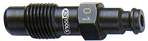 KS Tools 150.3662 Glühkerzen Adapter, M12x1,25 mit Außengewinde, Länge 47 mm