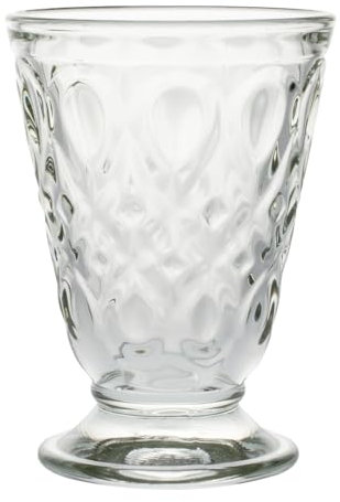 La Rochère Gobelet à Eau en Verre Pressé Lyonnais, 20 cl, Lot de 6