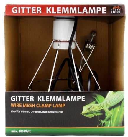 Terra Exotica Gitter Klemmlampe - Wire Mesh Clamp Lamp