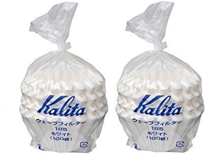 Kalita 2 X: Wave Series Wave Filter 185 [2-4 Personen] White.100 Stück 22212 (Japan Parallel Import)