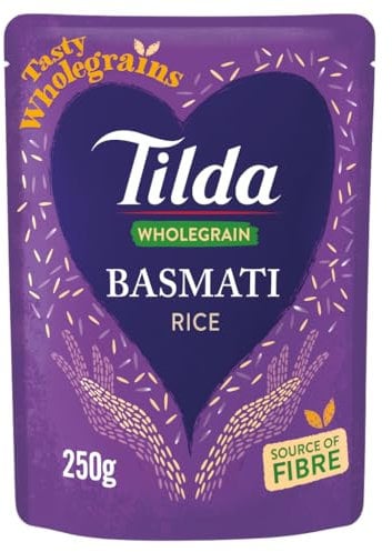 Tilda Microwave Wholegrain Basmati Rice 250g