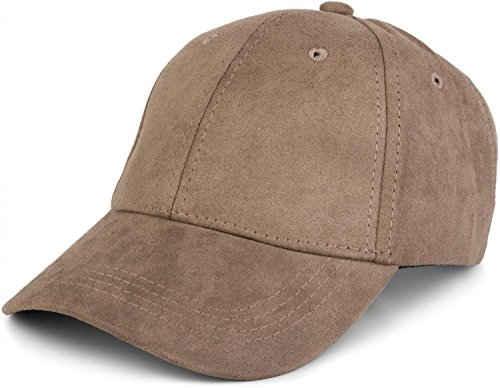 styleBREAKER Unisex 6-Panel Baseball Cap in Veloursleder Optik | Verstellbares Basecap in Wildleder Style für Damen und Herren | Soft Touch Schildkappe für Freizeit und Sport, Farbe:Khaki