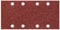 wolfcraft 10 Haft-Schleifstreifen für Holz und Metall 93 x 185 mm I 1768000 I Körnung 120 I für Schwingschleifer I gelocht für Staubabsaugung