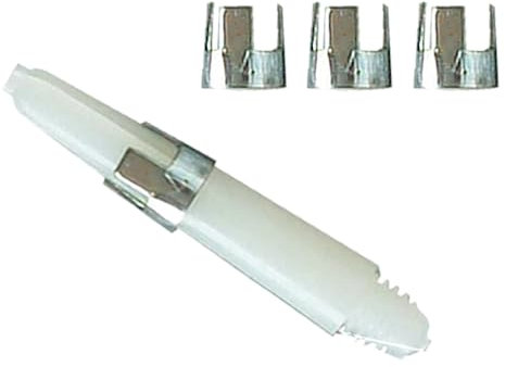 Bull´s Shaftkrone Silber für Nylonshaft, 56802, 1 Satz = 3 Stück