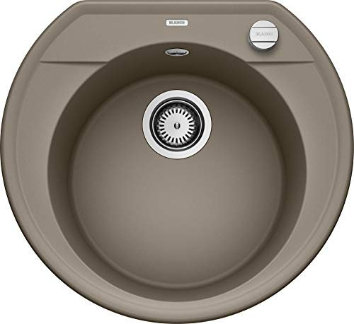 Blanco Rond ovalado 45, cocina fregadero, SILGRANIT Puradur, Marrón, 517391