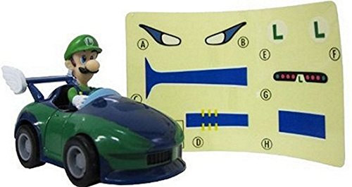 Wii Mario Kart Racing Collection 3 Pull Back Cars w/ Stickers-2.5 Luigi-994173