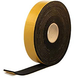 Rouleau de caoutchouc néoprène auto-adhésif Longueur 10 m Largeur 50 mm Épaisseur 6 mm