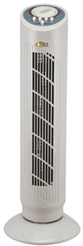Vinco 70621 - Ventilador de torre, 40 W, 3 velocidades, con rotación automática y temporizador