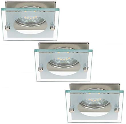 Briloner Leuchten LED Einbauleuchten-Set 7202-032, 3-flammig, matt-nickel, 4 Watt [Energieklasse A+]