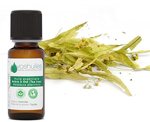 Voshuiles - Huile Essentielle Arbre à Thé - 125ml - Parfum Légèrement Piquant, Citronné, Boisé et Terreux - 100% Pure et Naturelle - HEBBD - Entreprise Française