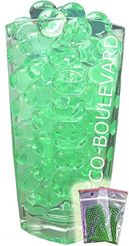 Deco-Boulevard 5 Tüten Gransgrün einfarbige Wasserperlen Gelperlen (MEGA 1.4-2.0 cm)